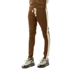 401 Track Pants - Brown & Cream