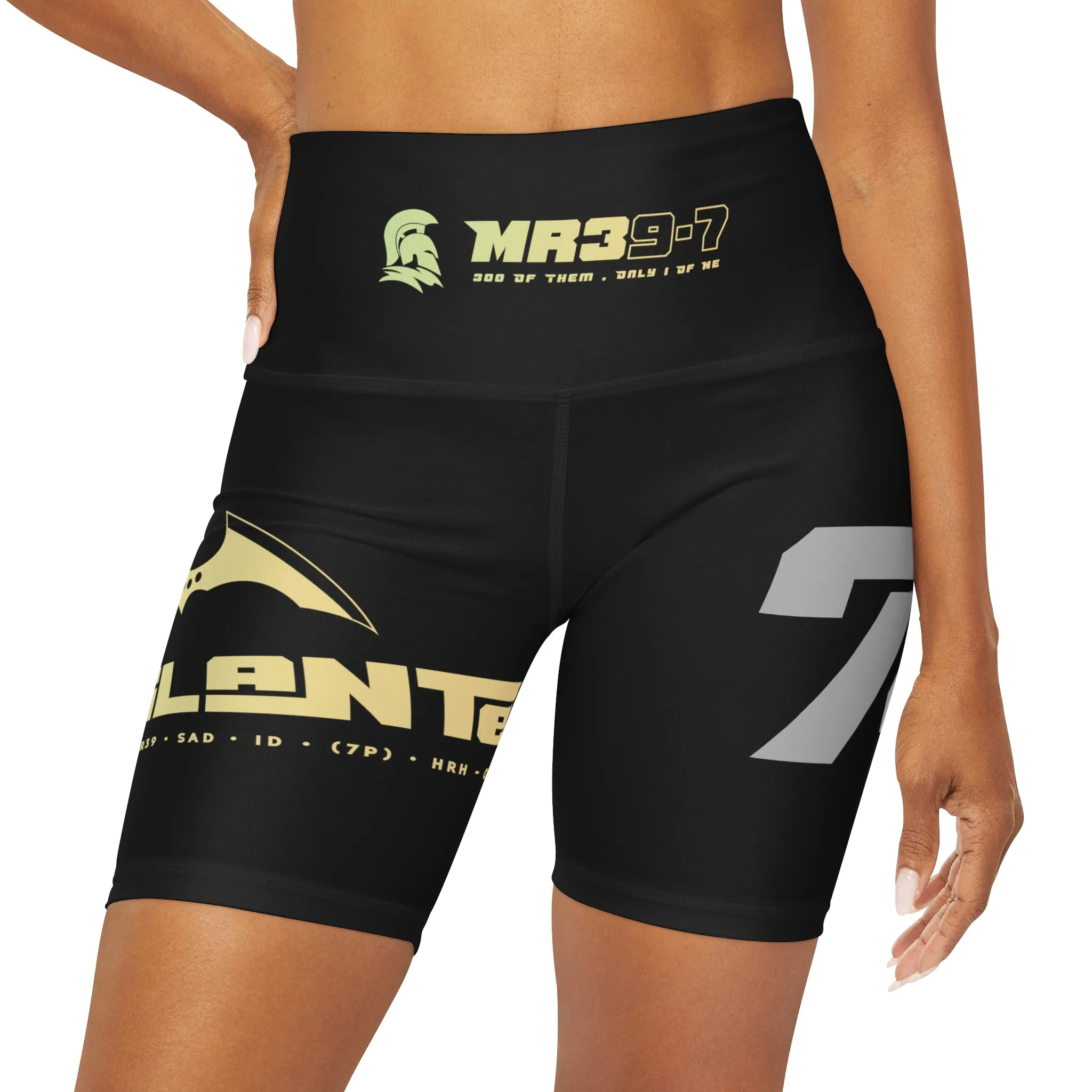 A1Vigilante 2014 Kenya  High Waisted Yoga Shorts (AOP)