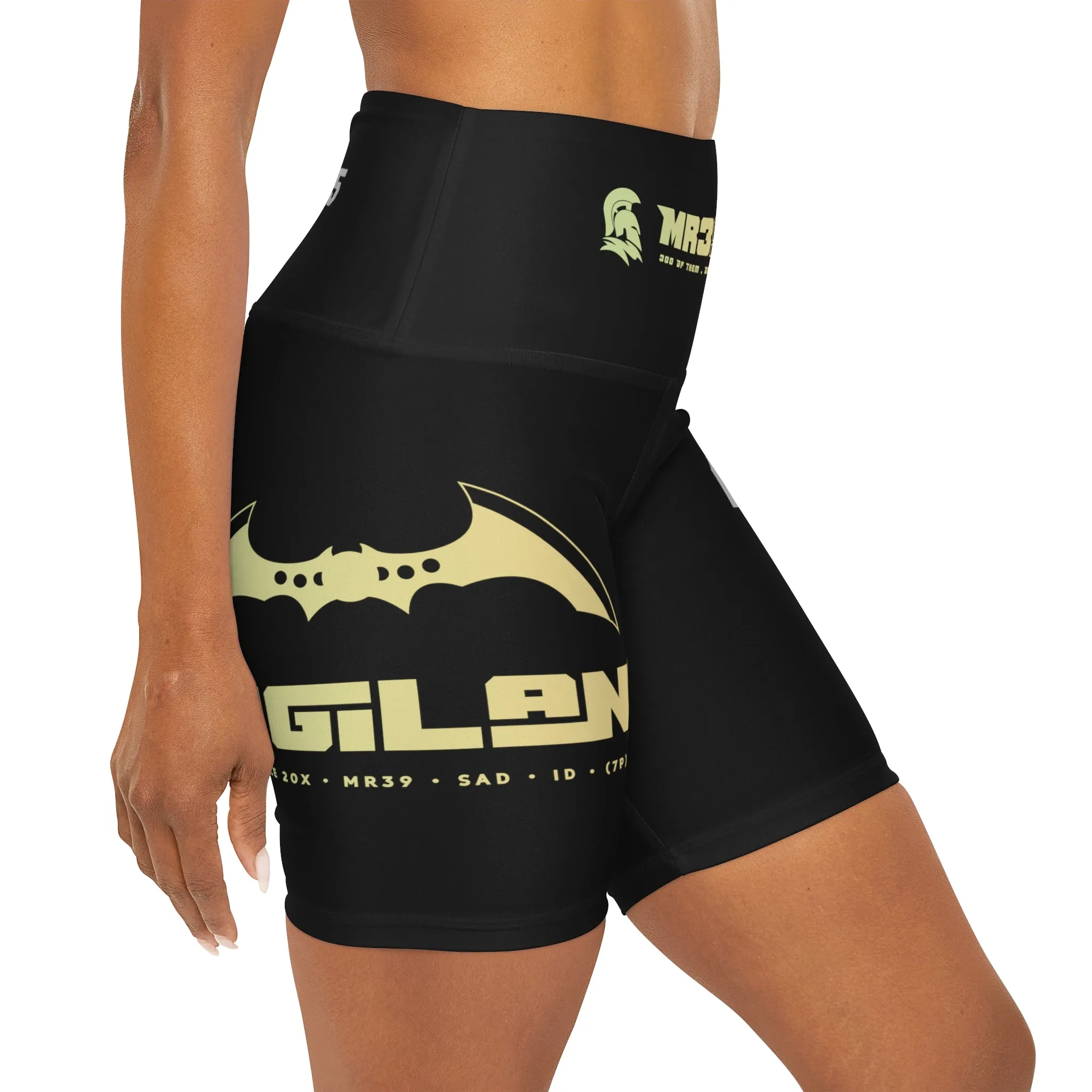 A1Vigilante 2014 Kenya  High Waisted Yoga Shorts (AOP)