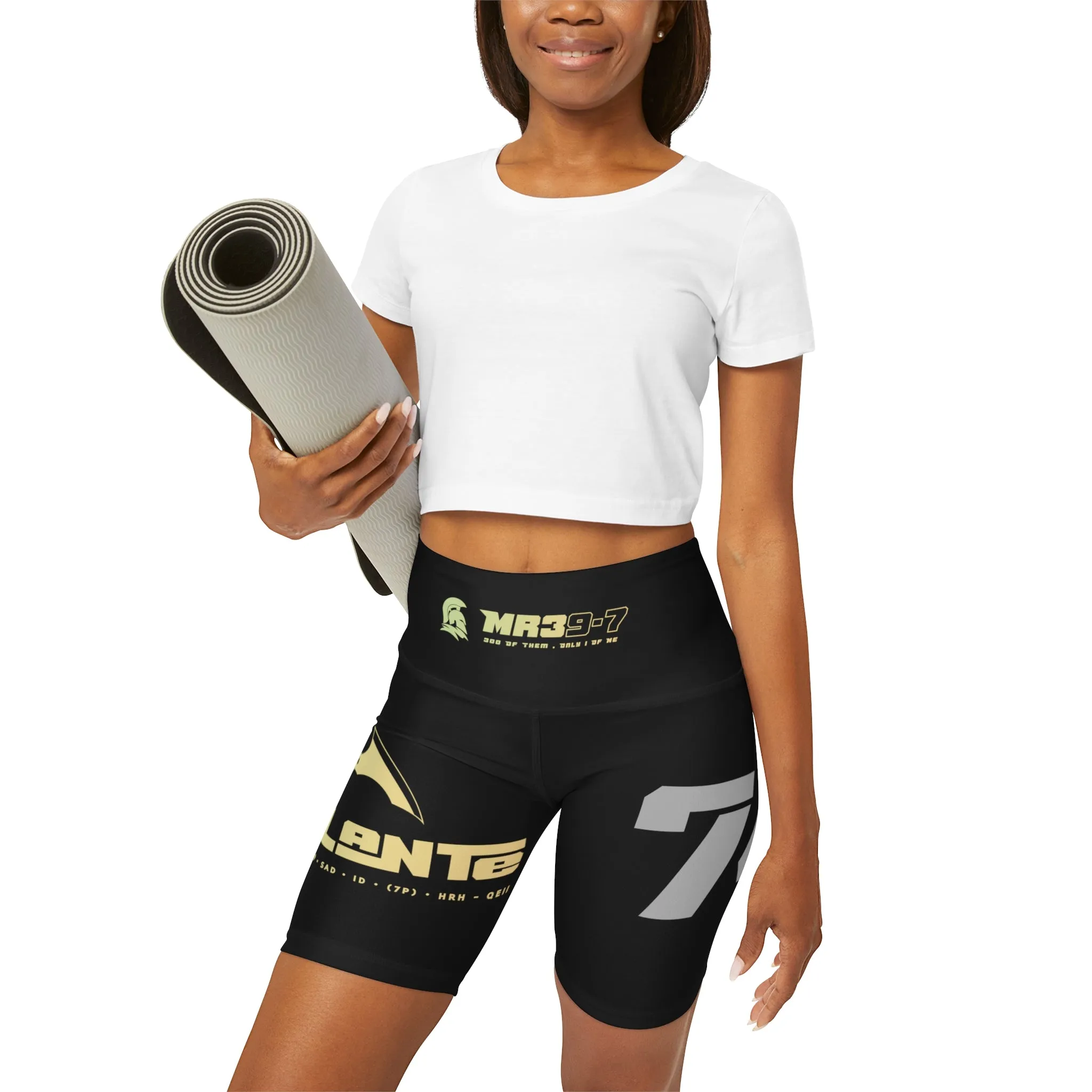 A1Vigilante 2014 Kenya  High Waisted Yoga Shorts (AOP)