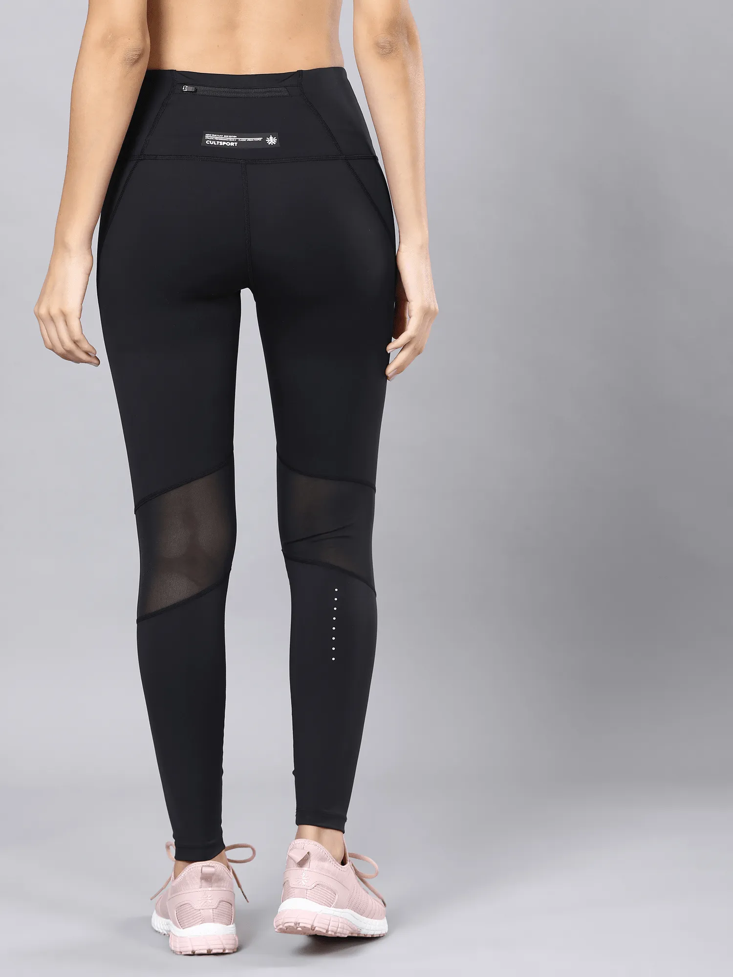 AbsoluteFit Power Mesh Black workout Leggings