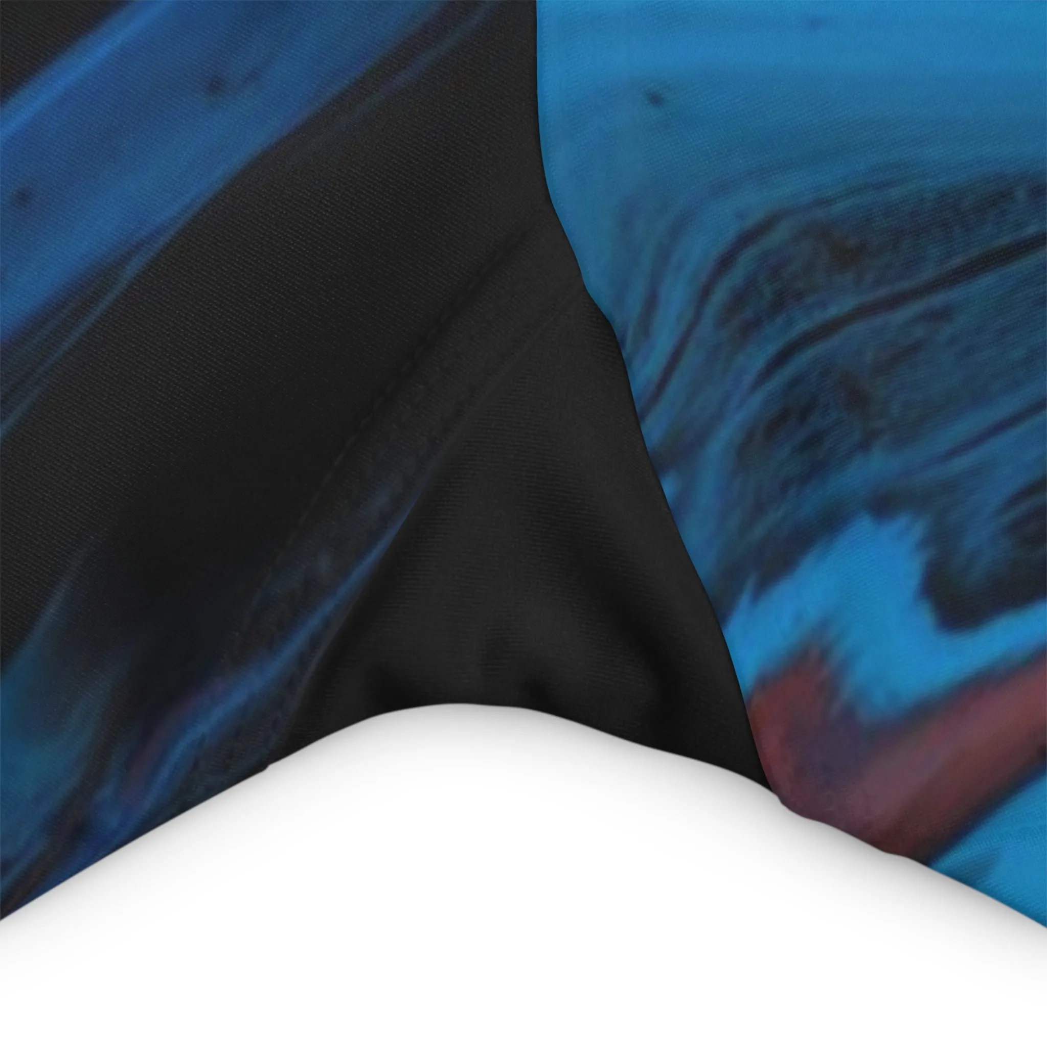 Acrylic Pour High Waisted Yoga Shorts (AOP)