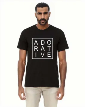 ADORATIVE Letter Simple Classic Plus Size Mens T-shirts