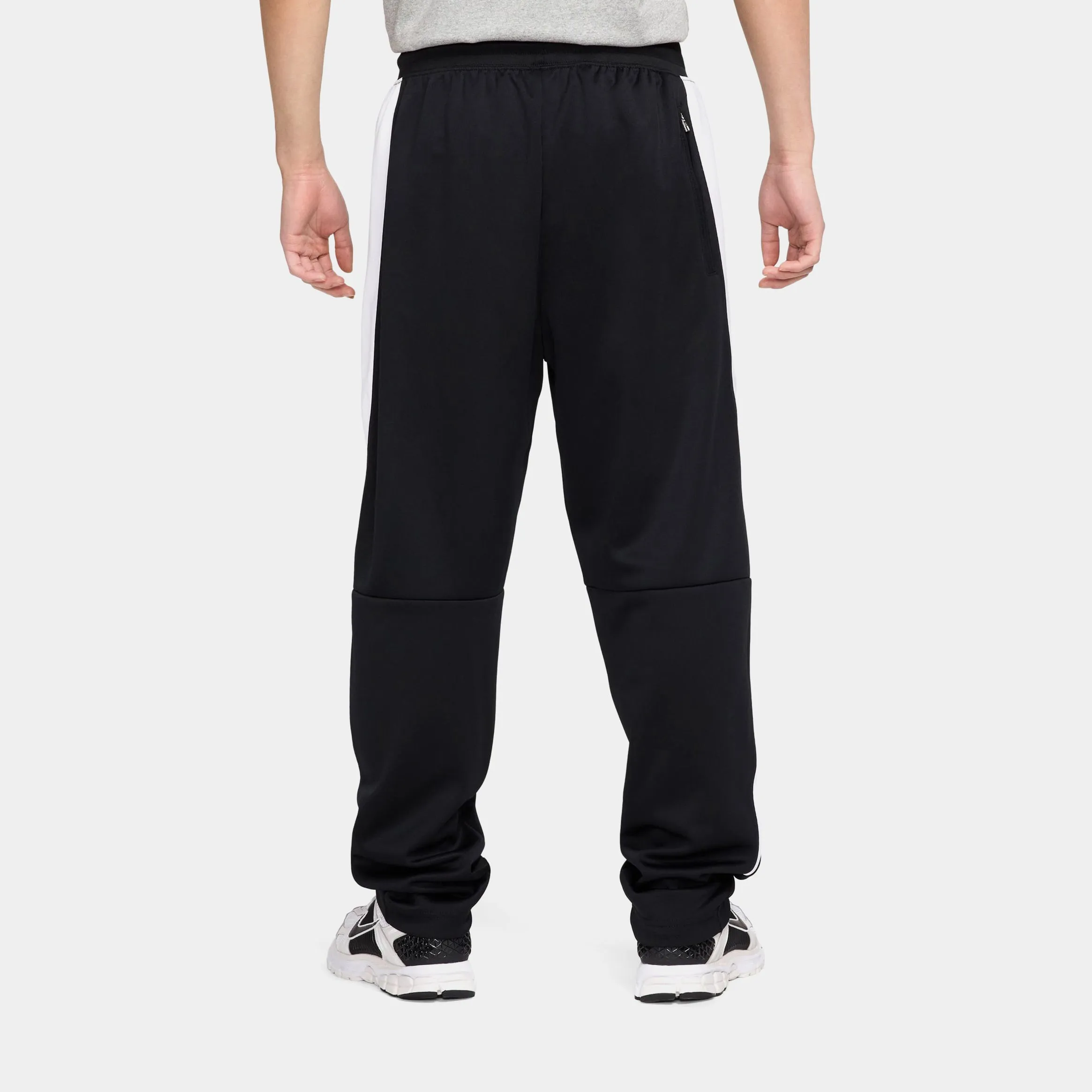 Air Poly Knit Track Mens Pants (Black/White)