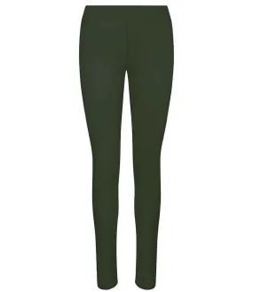 AWDis Ladies Cool Workout Leggings | Combat Green