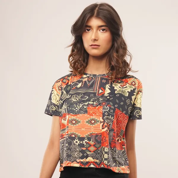 BANDANA Women Crop Top
