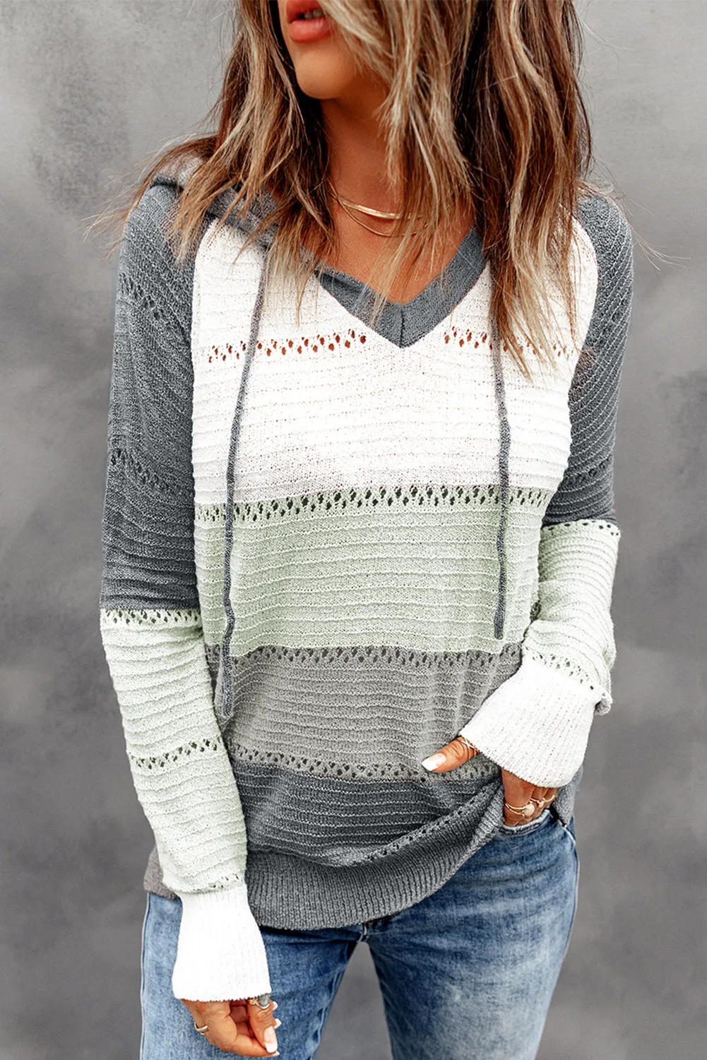 Beach Bonfire Knitted Hoodie