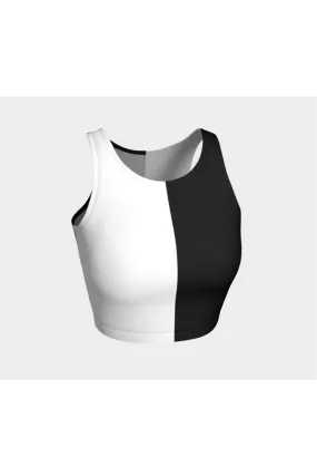 Black and White Athletic Top