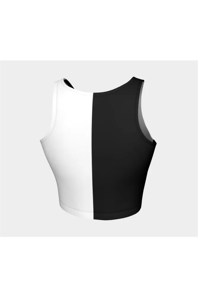 Black and White Athletic Top
