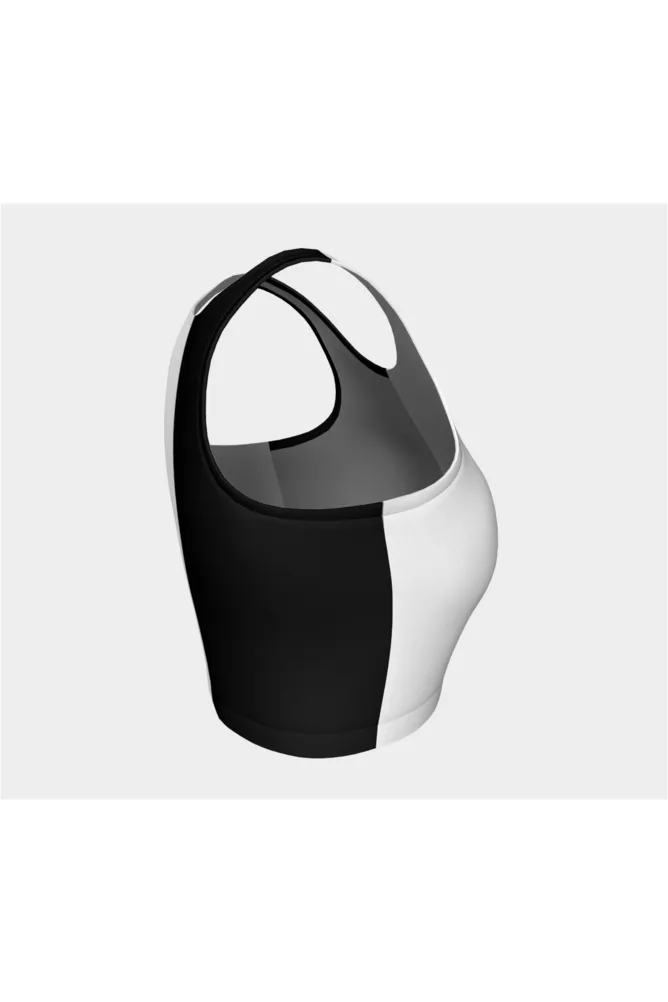 Black and White Athletic Top