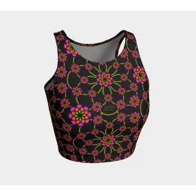 Black Heavenly Athletic Crop Top