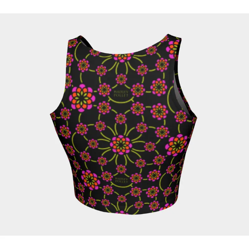 Black Heavenly Athletic Crop Top