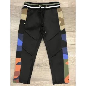 Black Keys Kid's "Stickup Artist" Green Camo Track Pants