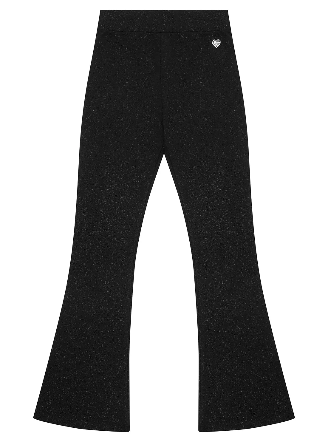 Black Punto Milano Flare Leggings (7-16)