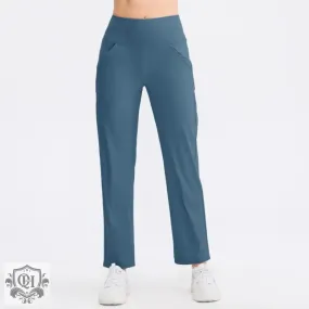 Block Pattern High Waist Yoga Leggings