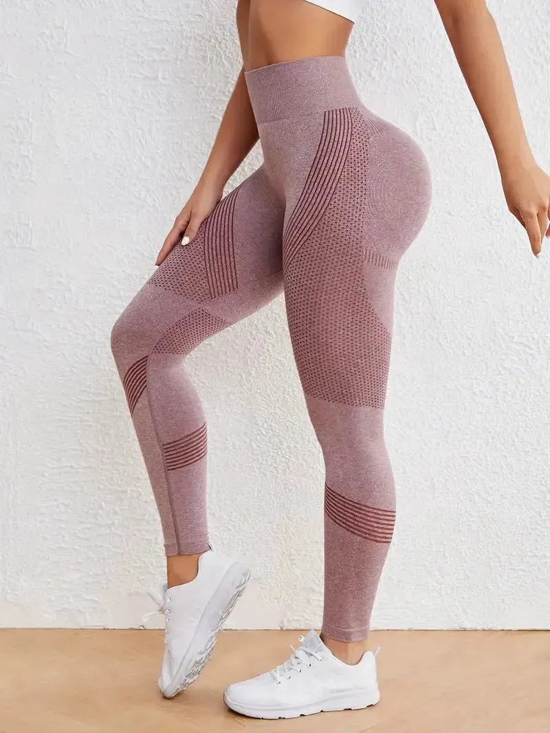 Breathable High-Waisted Yoga Leggings For Women Tummy Control Activewear
