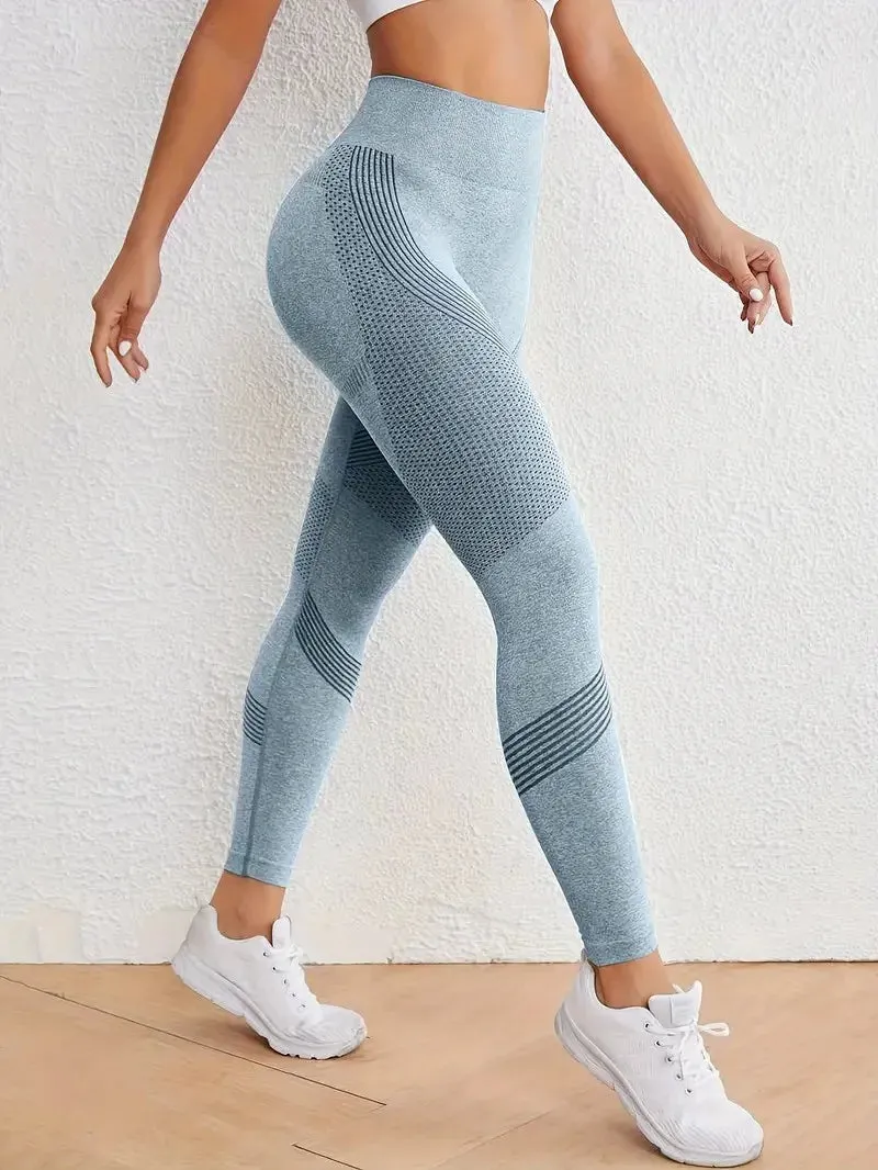 Breathable High-Waisted Yoga Leggings For Women Tummy Control Activewear