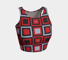 Chess Queen Athleic Crop Top