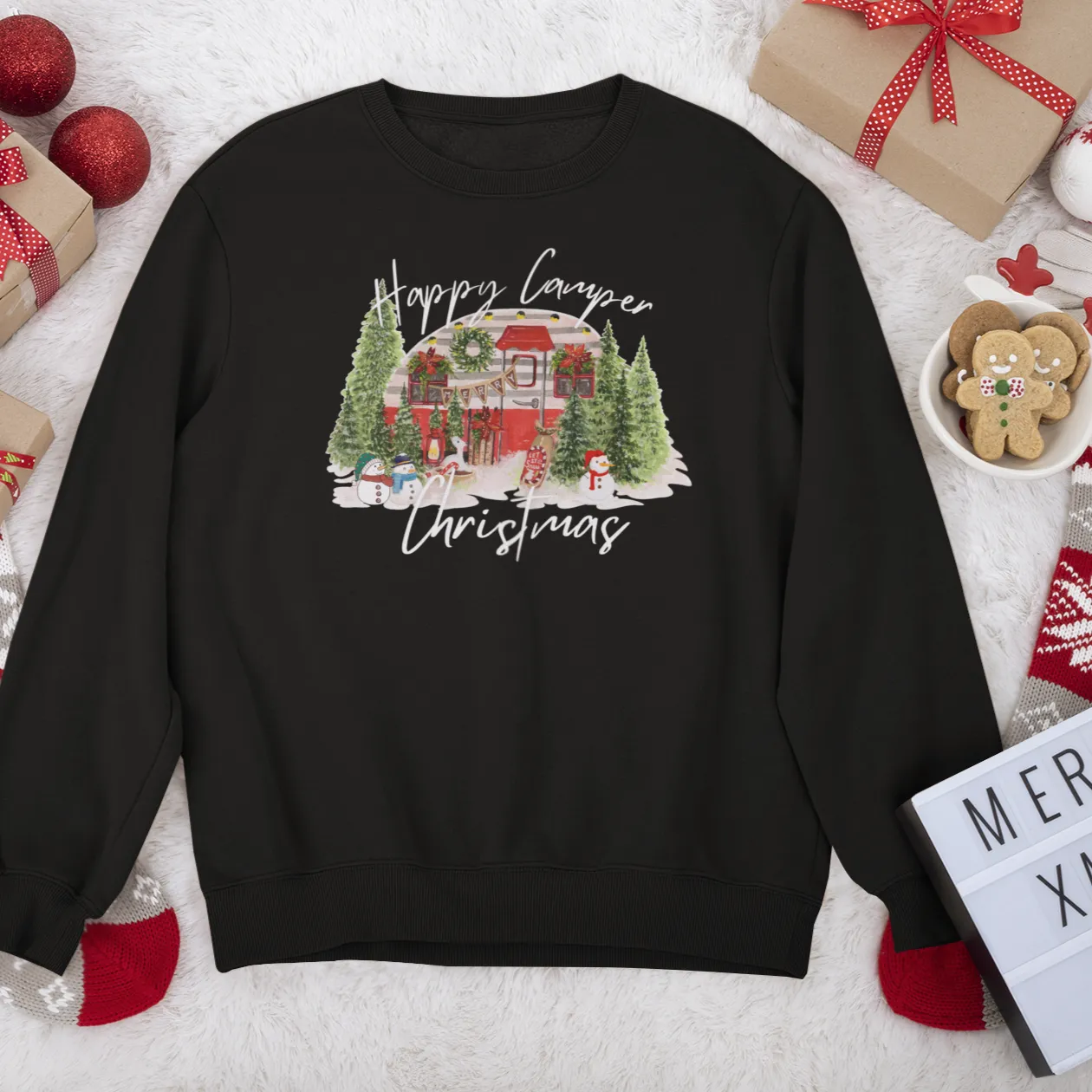 Christmas Caravan Tshirt, Christmas Tree Camper Shirt, Christmas Gift for Camper, Merry Christmas, Camper Shirt, Holiday Adventure