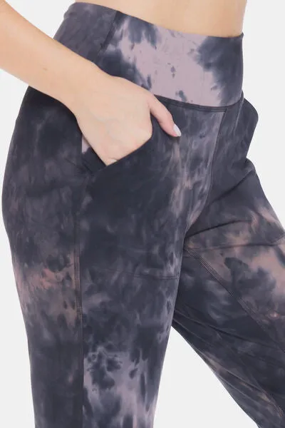 Cloud 9 Tie-Dye High Waist Cropped Leggings