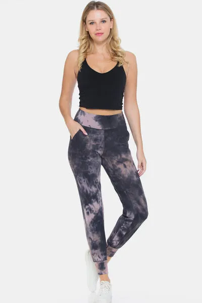 Cloud 9 Tie-Dye High Waist Cropped Leggings