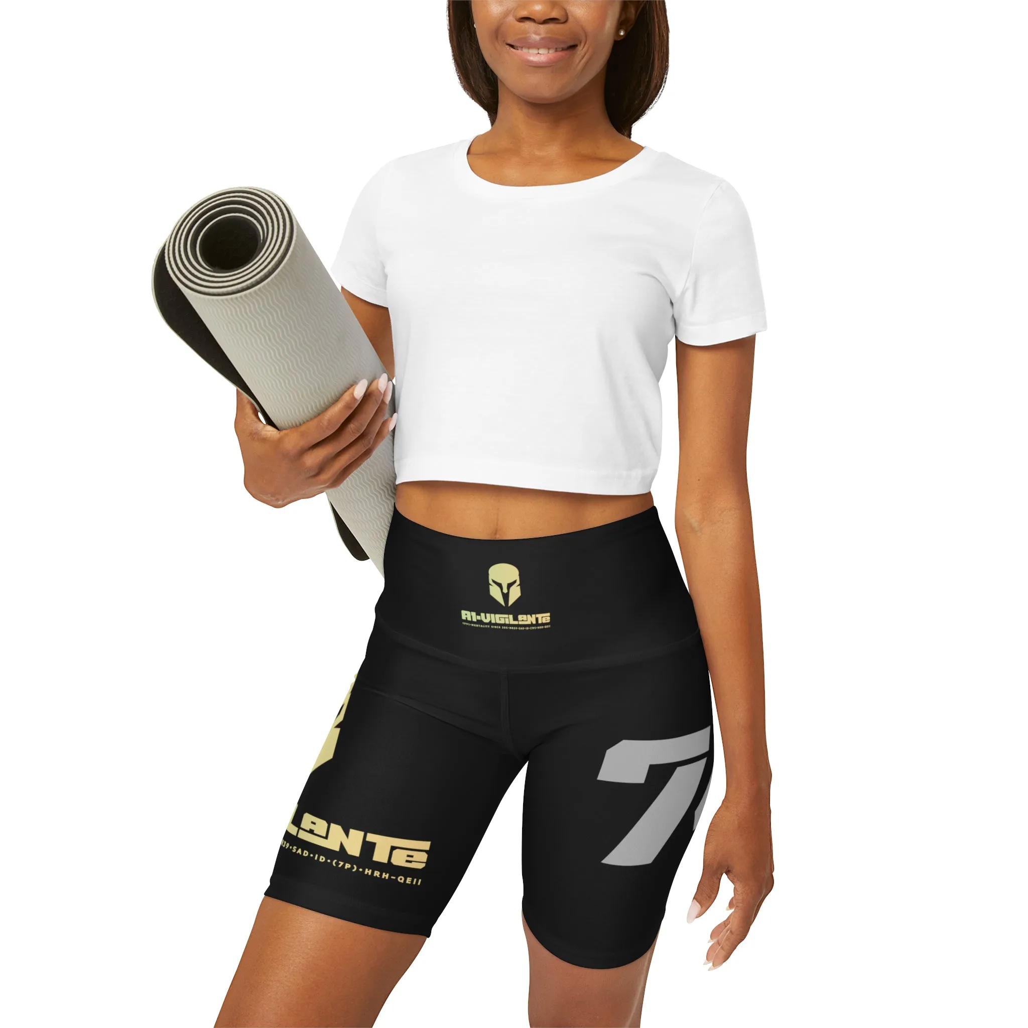 Copy of A1 Vigilante Sparta High Waisted Yoga Shorts (AOP)
