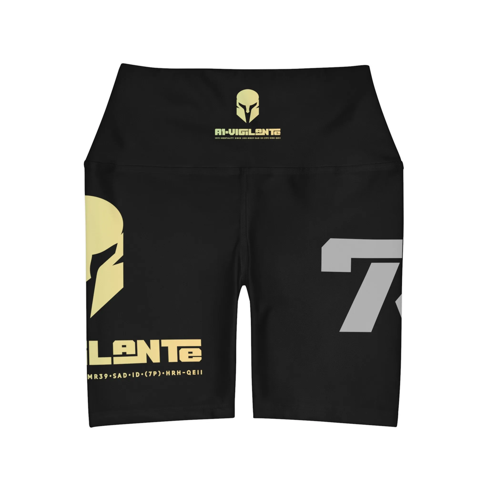 Copy of A1 Vigilante Sparta High Waisted Yoga Shorts (AOP)