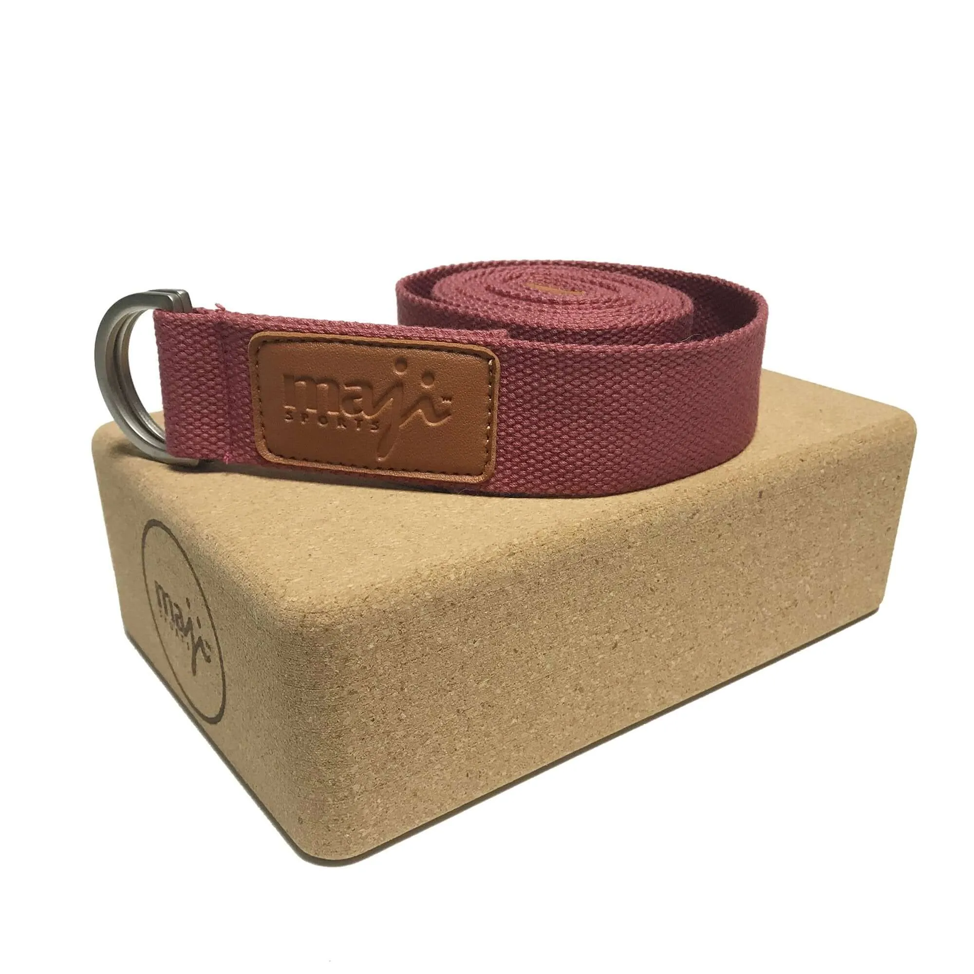 Cork Yoga Block & Strap Combo