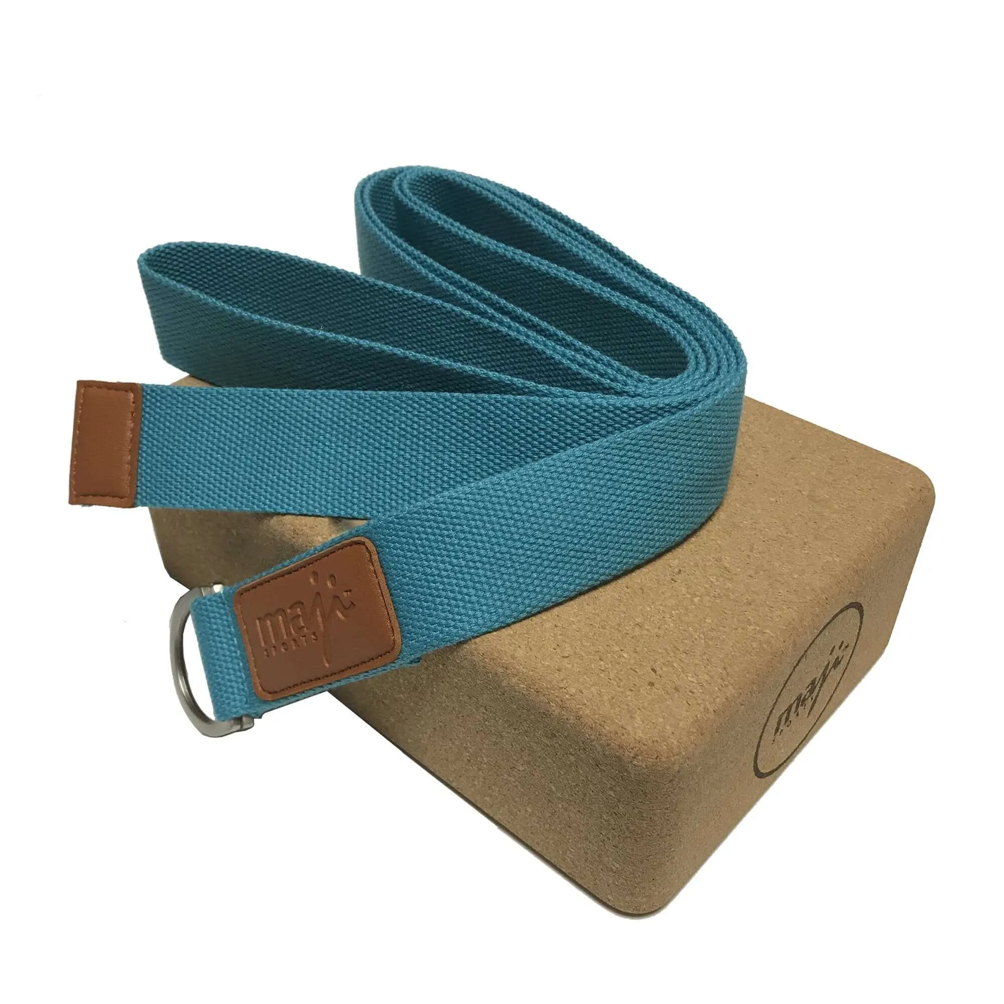 Cork Yoga Block & Strap Combo