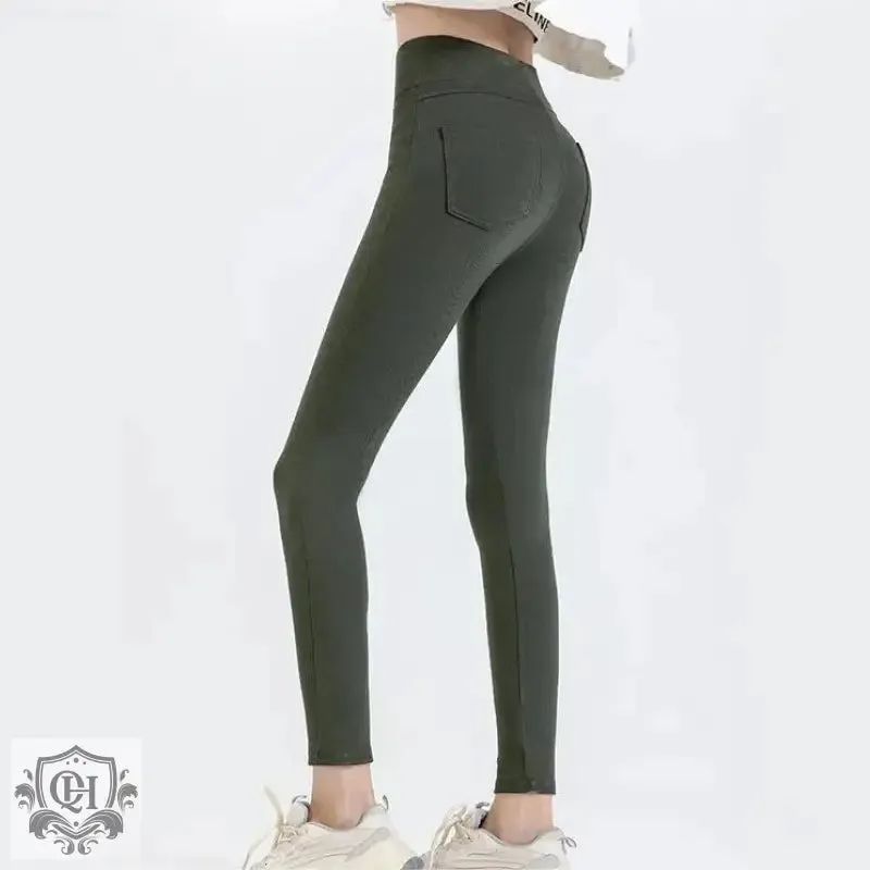 Cosy Denim Thermal Leggings
