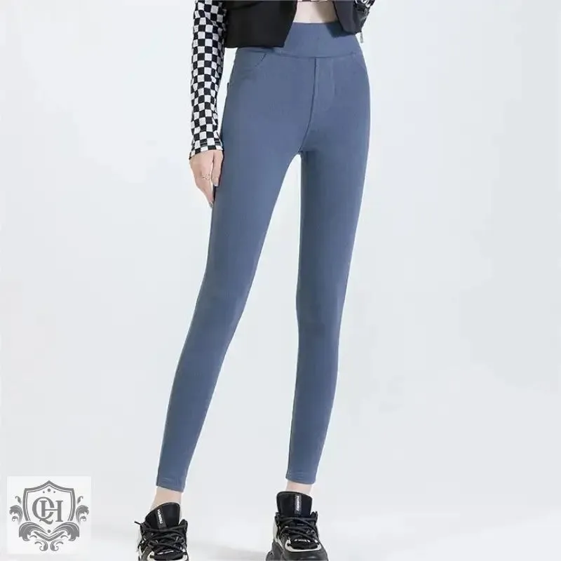 Cosy Denim Thermal Leggings