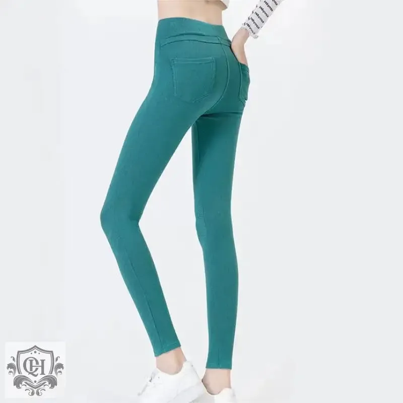 Cosy Denim Thermal Leggings