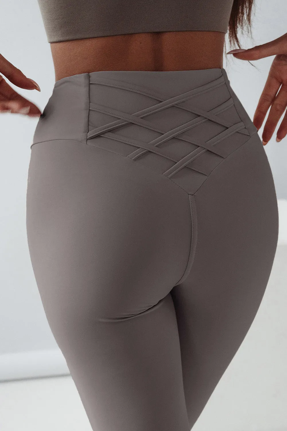 Criss Cross T Tuck High Waist Leggings