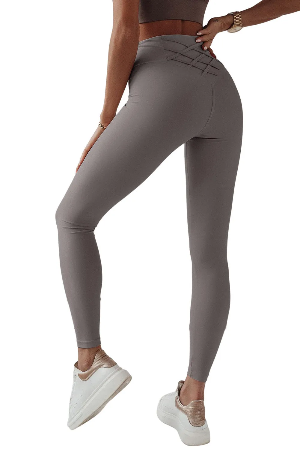 Criss Cross T Tuck High Waist Leggings