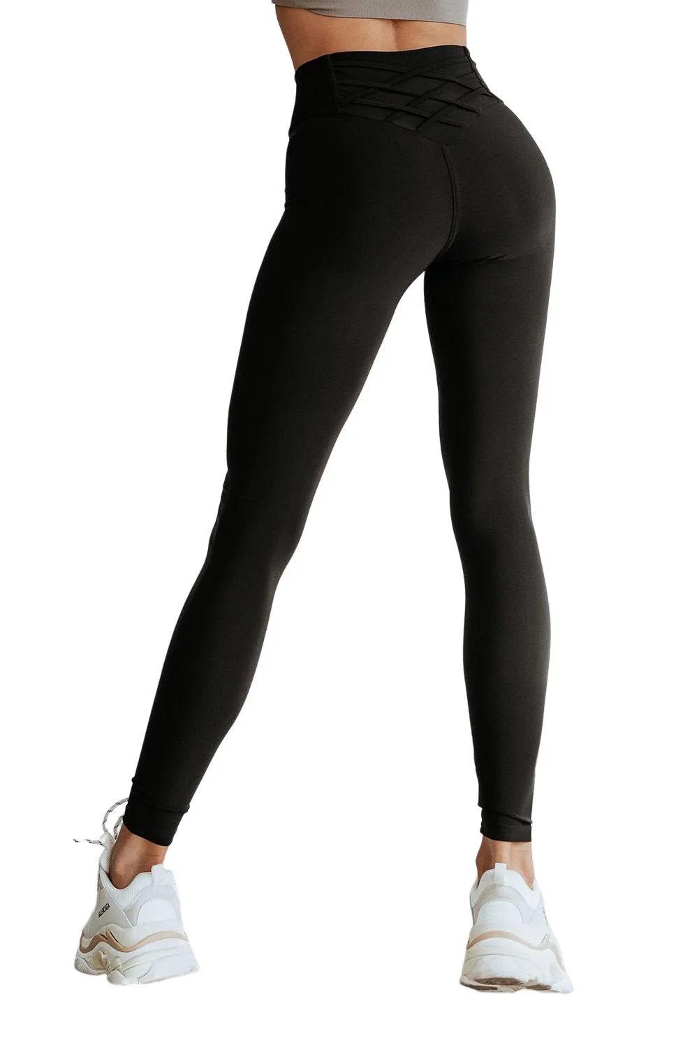 Criss Cross T Tuck High Waist Leggings