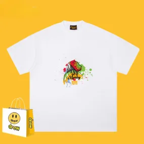 Drew T Shirts Loose Graffiti Printing