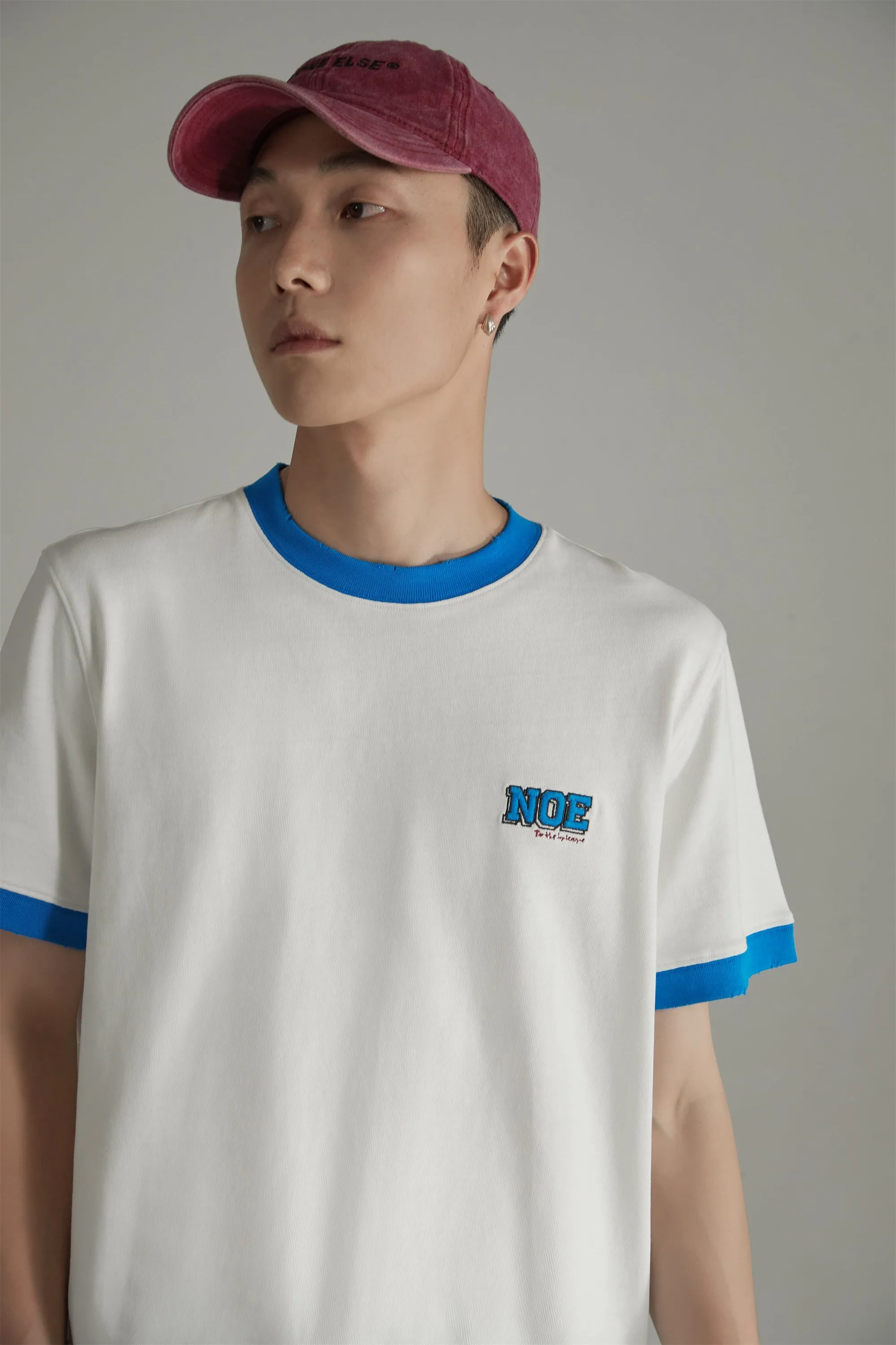 Embroidered Daily Loose Fit Short Sleeve T-Shirt