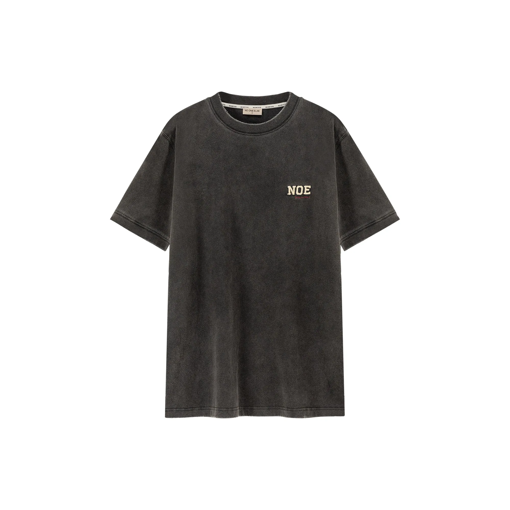 Embroidered Daily Loose Fit Short Sleeve T-Shirt