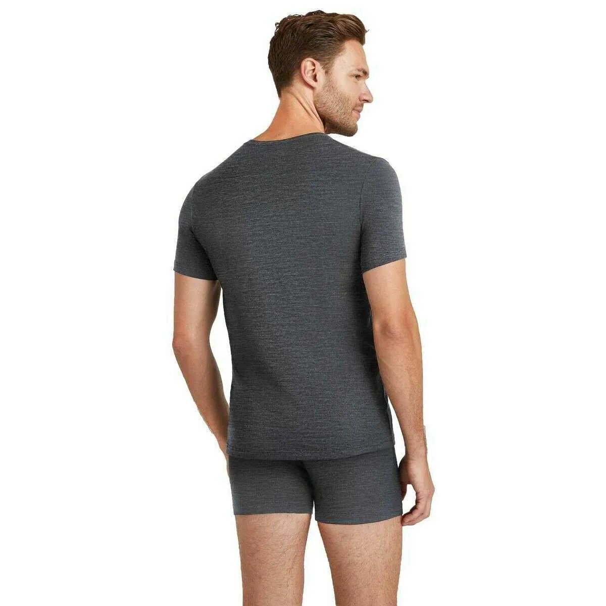 Falke Daily ClimaWool Crew Neck T-Shirt - Dark Grey Heather