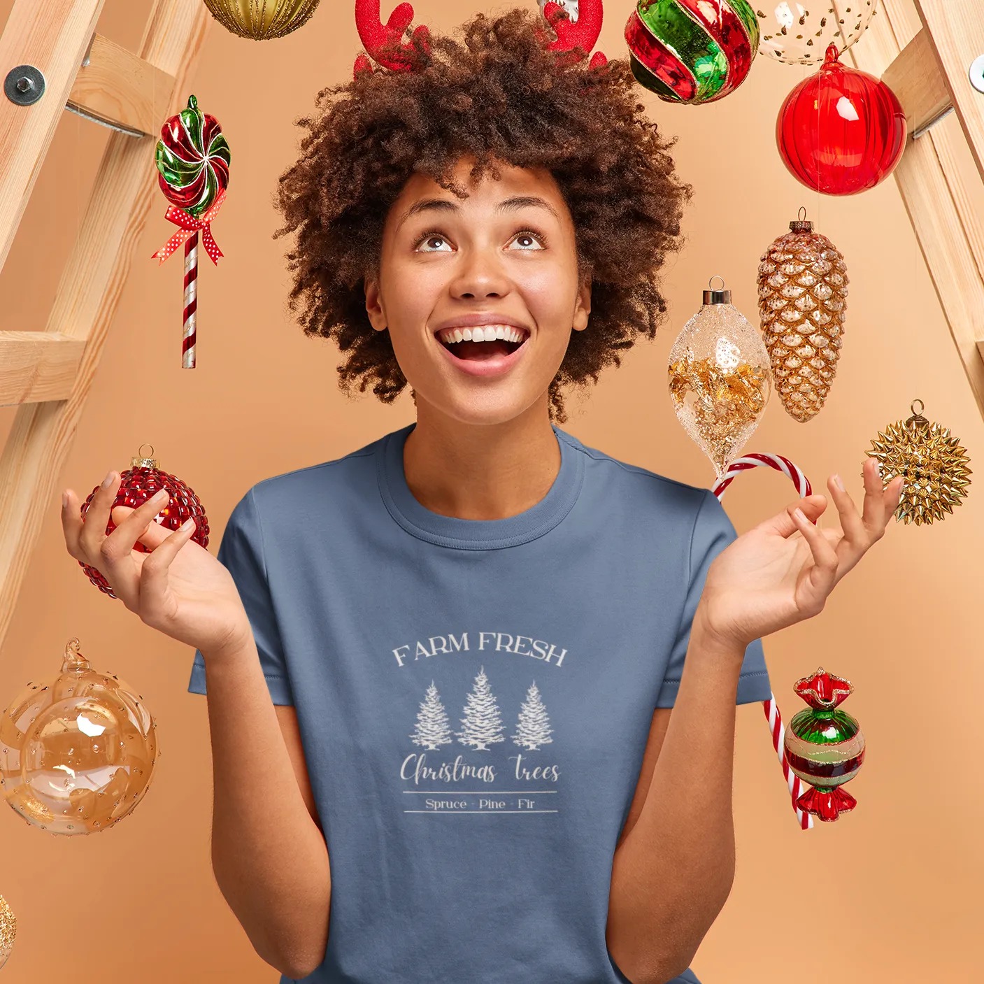 Farm Fresh Christmas Trees Shirt, Christmas Shirt, Christmas Gift, Christmas Sweatshirt, Christmas gift for family, Holiday Shirt, Xmas Gift
