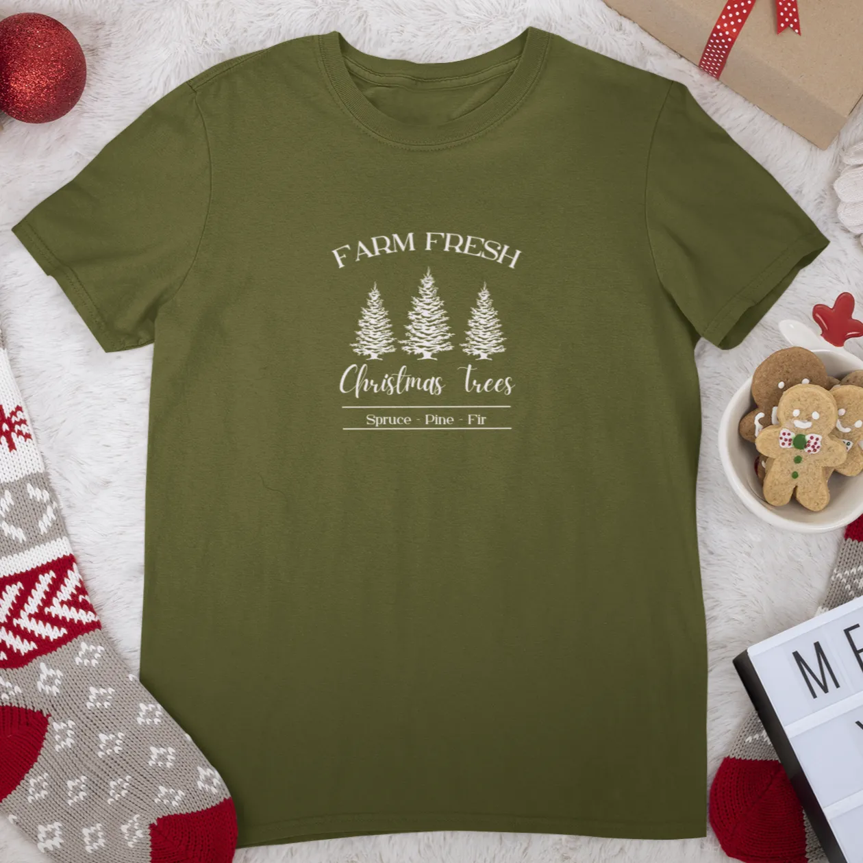 Farm Fresh Christmas Trees Shirt, Christmas Shirt, Christmas Gift, Christmas Sweatshirt, Christmas gift for family, Holiday Shirt, Xmas Gift