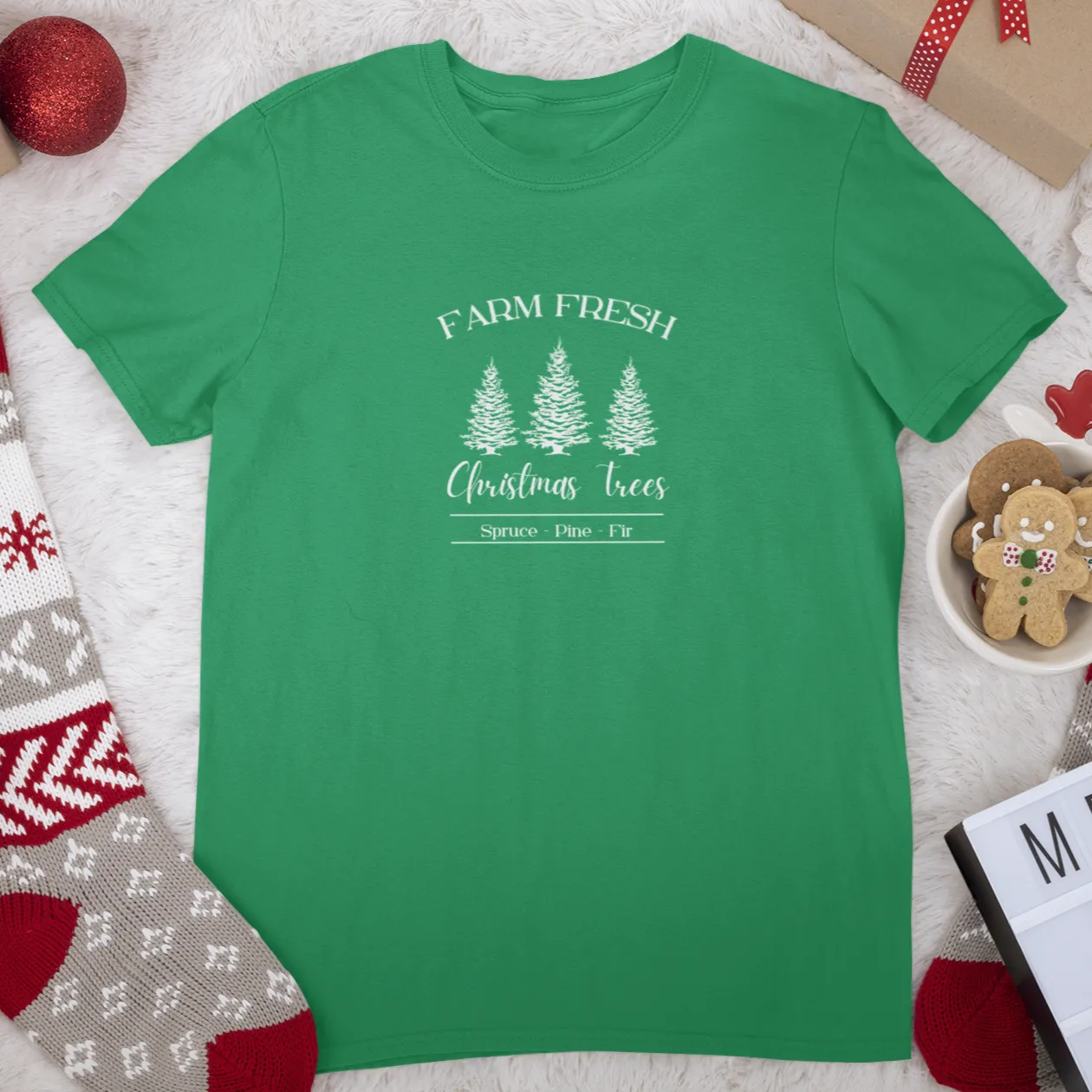 Farm Fresh Christmas Trees Shirt, Christmas Shirt, Christmas Gift, Christmas Sweatshirt, Christmas gift for family, Holiday Shirt, Xmas Gift