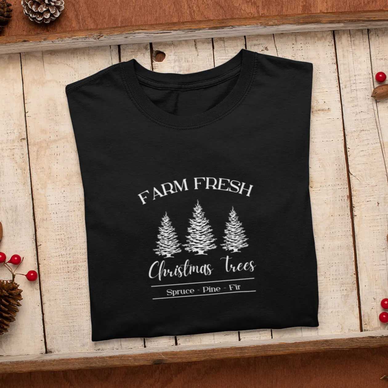 Farm Fresh Christmas Trees Shirt, Christmas Shirt, Christmas Gift, Christmas Sweatshirt, Christmas gift for family, Holiday Shirt, Xmas Gift