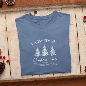 Farm Fresh Christmas Trees Shirt, Christmas Shirt, Christmas Gift, Christmas Sweatshirt, Christmas gift for family, Holiday Shirt, Xmas Gift