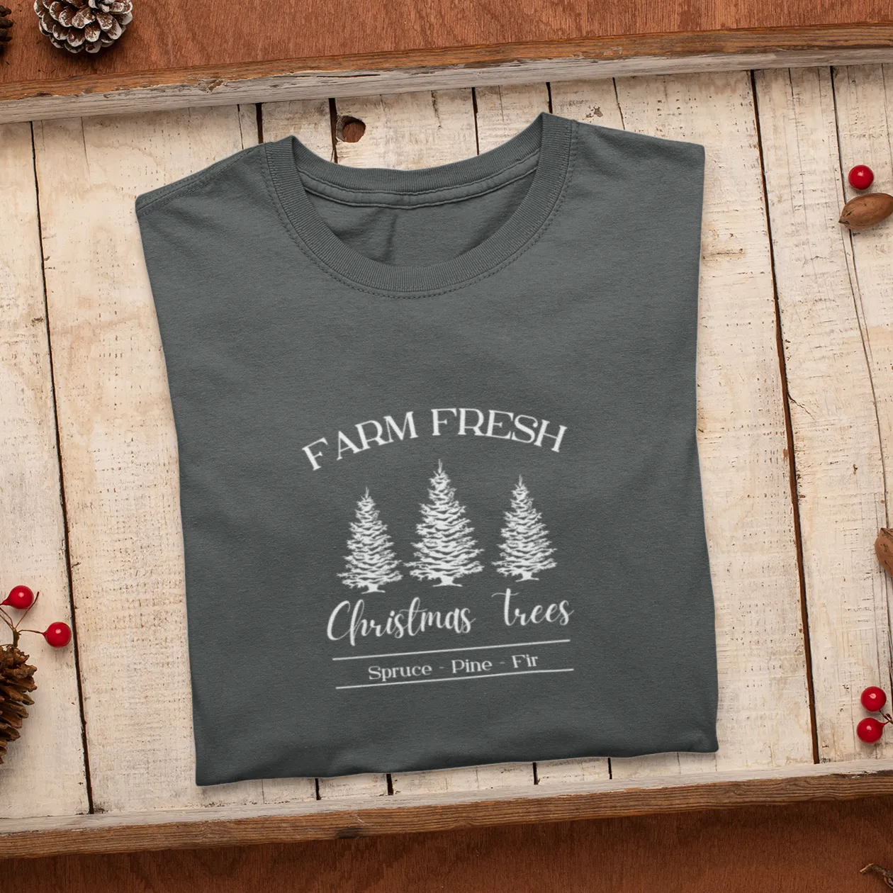 Farm Fresh Christmas Trees Shirt, Christmas Shirt, Christmas Gift, Christmas Sweatshirt, Christmas gift for family, Holiday Shirt, Xmas Gift