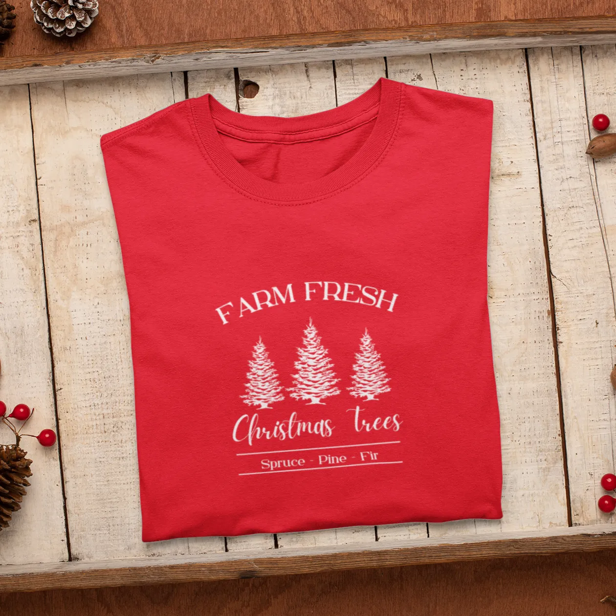 Farm Fresh Christmas Trees Shirt, Christmas Shirt, Christmas Gift, Christmas Sweatshirt, Christmas gift for family, Holiday Shirt, Xmas Gift