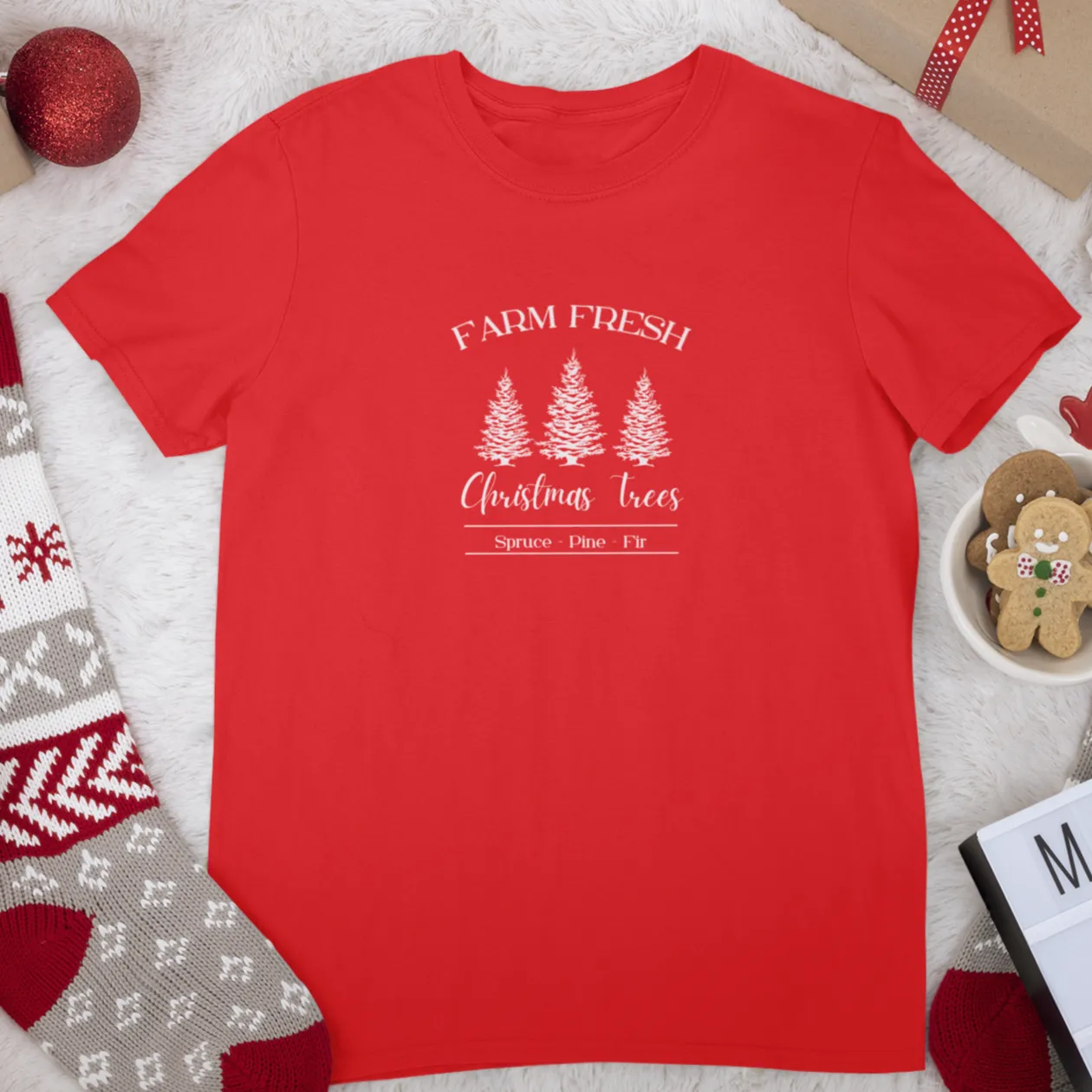 Farm Fresh Christmas Trees Shirt, Christmas Shirt, Christmas Gift, Christmas Sweatshirt, Christmas gift for family, Holiday Shirt, Xmas Gift