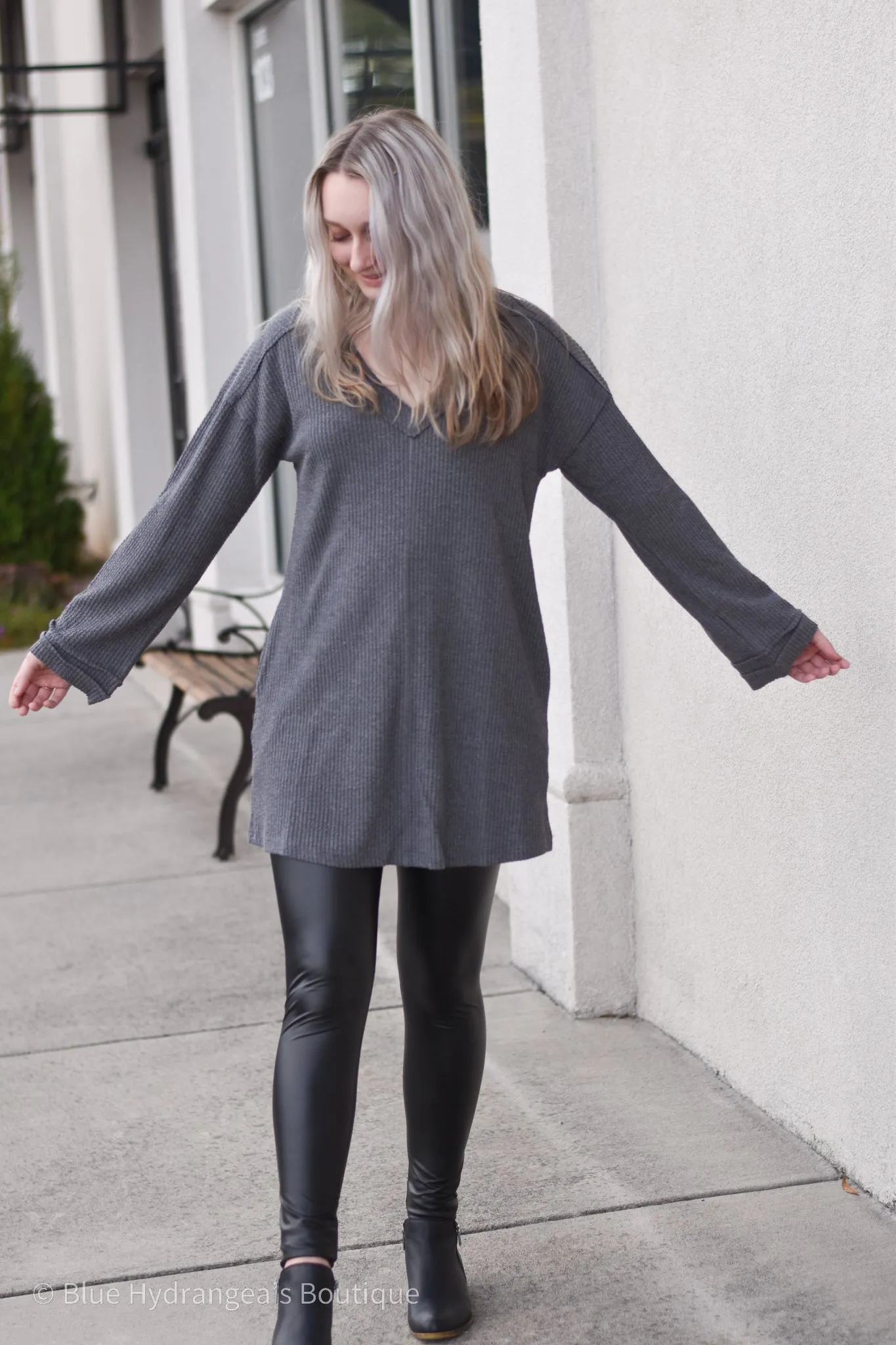 Faux Leather High Waist Legging