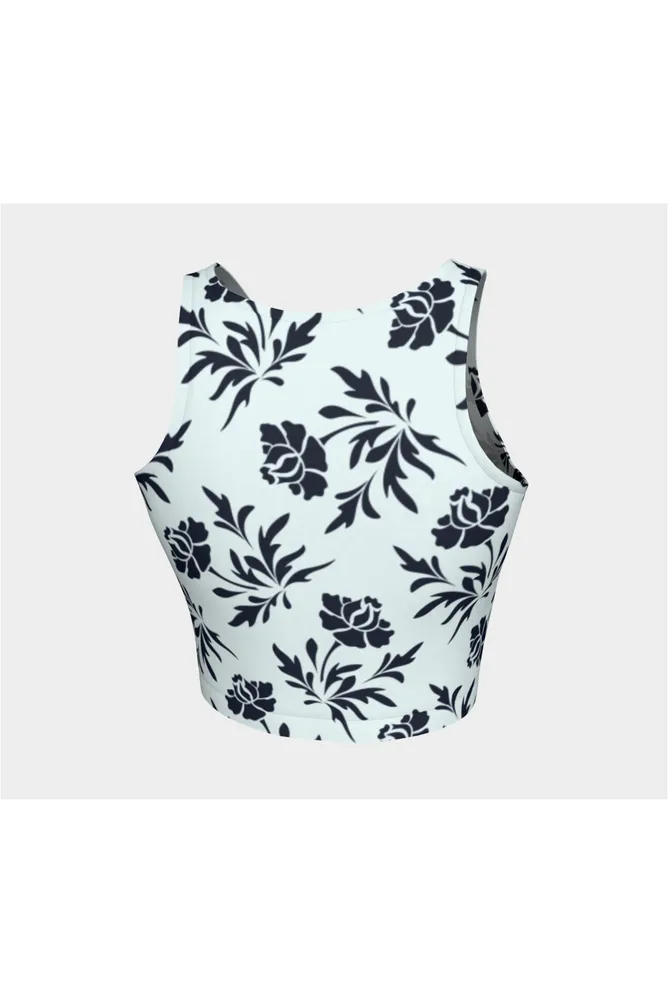 Floral Blue Athletic Top