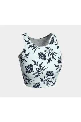 Floral Blue Athletic Top